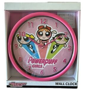 Cartoon Network Powerpuff Girls - Pink Wall Clock Analog New Batteries